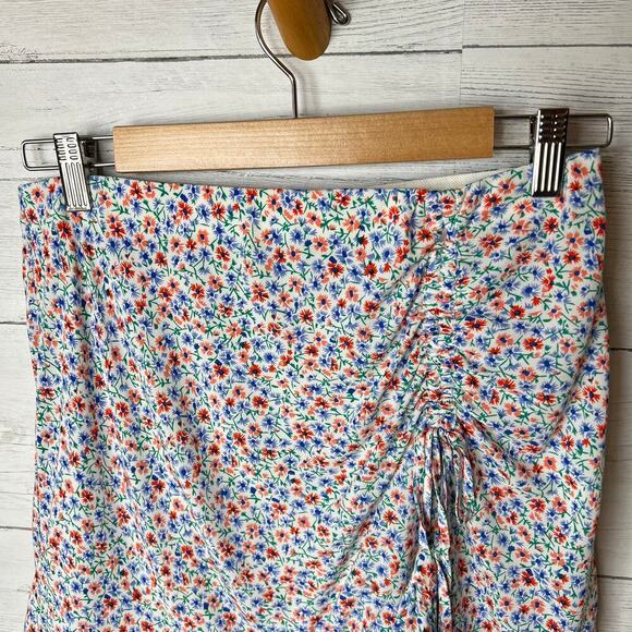 Rails Skirt Womens Size Medium Lara Wild Daisies Floral High Low Ruffle Hem Mini - Picture 10 of 16